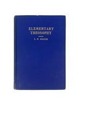 Elementary Theosophy 1929 L.W. Rogers Vintage Book Third Edition picture