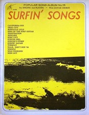 Vintage Surfin' Songs No. 15 Sheet Music Songbook Guitar Chords Beach Boys 1964 picture