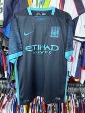 MANCHESTER CITY ENGLAND 2015/2016 AWAY FOOTBALL SHIRT JERSEY NIKE picture