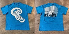 Vintage Chicago 1986-1987 Concert Tour Blue All Size Shirt AR273 picture