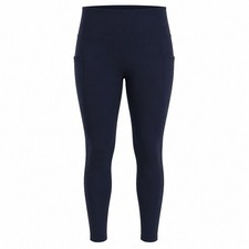 Lildy 1135S High Rise Ankle Leggings Pockets Yoga Athleisure Blue S-M 25
