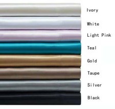 EHP Super Soft & Silky 4PC Satin Sheet Set (Solid/Deep pocket), 14
