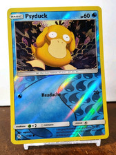 POKEMON PSYDUCK 11/68 REVERSE HOLO HIDDEN FATES LP-NM picture