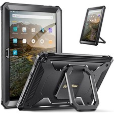 Tuatara Rotating Case for Fire HD 10 & 10 Plus 11th Gen 2021, Black picture