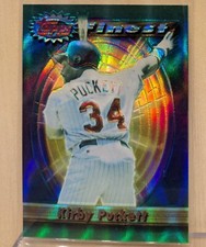 1994 Topps Finest REFRACTOR #204 Kirby Puckett Twins HOF RARE ICONIC PARALLEL picture