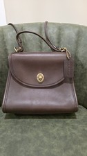 vintage 1995 Coach Regina bag British Tan with strap & hang tag picture
