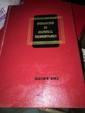 Vintage 1954 H/C-Introduction To Statistical Thermodynamics-Malcolm Dole picture