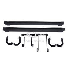 For 18-23 Chevy Traverse/Buick Enclave Running Boards Side step BLK Aluminum+SS picture