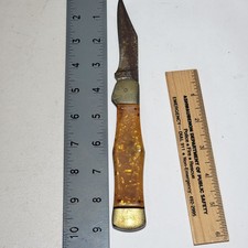 Vintage OLCUT UNION CUTLERY CO Olean NY “Coke Bottle” Pocket Knife (1911–1920s) picture