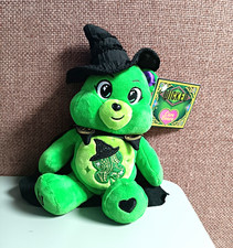 Basic Fun Wicked x Care Bears Good Luck Bear Elphaba Green Plush Bear w/ Tags picture