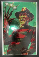 FAME: WES CRAVEN #1 EMBOSSED FOIL FREDDY KRUEGER HALLOWEEN EXCLUSIVE TIDALWAVE picture