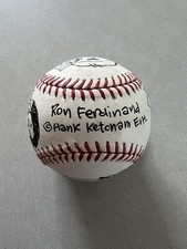 Ron Ferdinand autographed signed Baseball Beckett BAS COA Art Sketch Dennis The picture