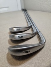 Callaway X-18R 8, 9, PW Irons, Uniflex Flex, Steel Shaft - Bad Grips picture