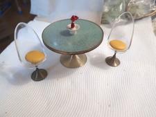 Vintage Ideal Japan Petite Princess Dollhouse Tulip Table 1960s With Chairs picture
