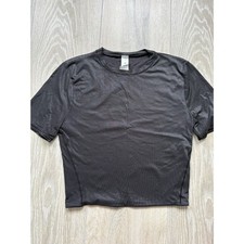 Lululemon Wundermost Ultra-Soft Nulu Crewneck Cropped T-Shirt *Shine-M Size 8 picture