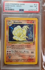 2000 POKEMON GAME BASE II #13 NINETALES-HOLO PSA 8 picture