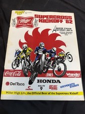 Vintage 1982 Supercross Kickoff Anaheim Stadium Official Souvenir Program picture