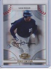 2008 Donruss Threads Signature Gold #40 Tony Gwynn Auto /50 picture