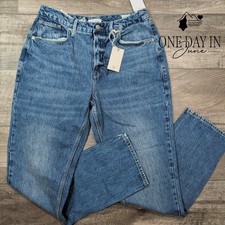 Good American Good 90s Icon Straight Leg Jeans Blue952 High Rise NWT Size 14 picture