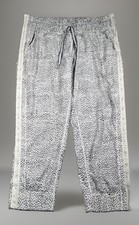 Lululemon Womens 12 Tearaway Pant Dottie Dash White Black Snap Side Joggers picture