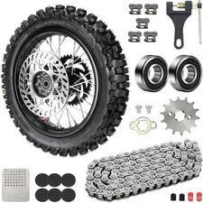 12'' Rear Wheel 80/100-12 3.00-12 Tire Inner Tube Assembly For 110cc 125cc SSR  picture