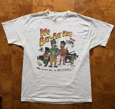 Original Vintage 1990 Bootleg Bart Bebes Kids T Shirt XL LA Riots Rodney King picture