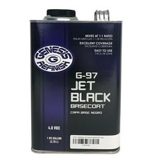 GENESIS REFINISH G-97 JET BLACK BASECOAT PAINT GALLON (MIX 1:1)-FREE SHIPPING picture