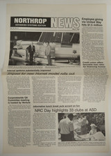 Northrop News Newspaper Newsletter 1987 Advanced Systems Edition Hornet Model picture