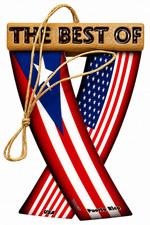 Puerto Rico Flag Car Mirror and USA Rear View Mirror Accessory by Unity Flagz picture