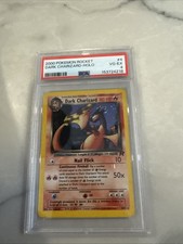 Pokemon 2000 Team Rocket Dark Charizard 4/82 Holo Unlimited PSA 4 With Swirls picture