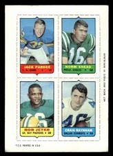 1969 Topps #NNO Jack Pardee / Norm Snead / Bob Jeter / Craig Baynham Four-in-One picture
