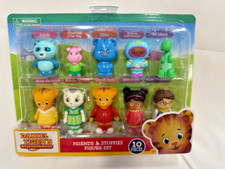 Daniel Tigers Neighborhood Friends and Stuffies Figure Set Kids Gift Toy 10 Pack picture