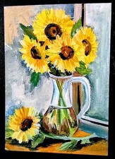 ACEO Hand Painted Art Card. Signed By Artist. Hand Painted Not A Print picture