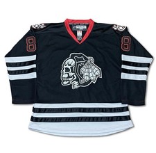 Reebok Chicago Blackhawks Patrick Kane 88 Hockey Jersey Men 50 Black Ice NHL CCM picture