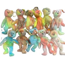 Ty Beanie Baby: Peace Bear 1996 - Multicolor picture