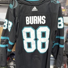 San Jose Sharks Brent Burns #88 Reebok CCM Authentic Jersey Size 54 picture
