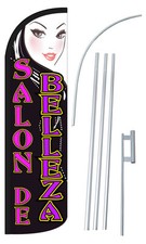 Salon De Belleza Extra Wide Windless Swooper Flag Bundle picture