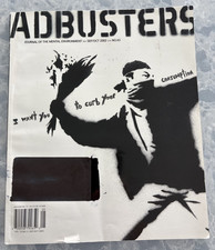 RARE Banksy Adbusters Magazine 2002 September October Vol 10 No. 5  picture