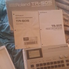 Roland TR-505 Rhythm Composer Drum Machine Tabletop LCD, Box & Manuals picture