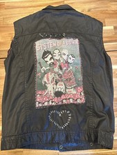 Vintage Early 2000s System Of A Down Band Mushroom People Handmade Vest Med picture
