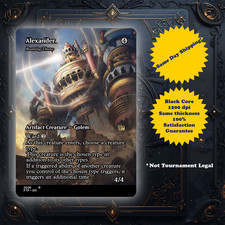 Roaming Throne Alexander Reskin - High Quality Custom Art Playtest card for MTG picture
