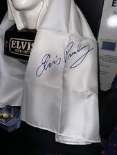 AUTHENTIC 1976 Stage Worn Elvis Presley White Scarf Las Vegas Hilton EPIC Music picture