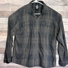 Kuhl Shattered Flannel Hiking Shirt Mens XL Gray Plaid Button Up Long Sleeve picture