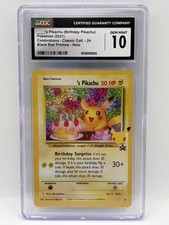 The Pokémon Company 2021 Pikachu #24 Celebrations Classic Promo Holo CGC 10 picture