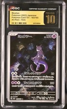 CGC 10 Pristine Mewtwo 183/165 AR Art Rare 151 sv2a Pokemon Card Jpn picture
