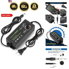 60W Power Supply Adjustable DC 3V ~ 12V 5A, Variable Universal Switching AC/D... picture