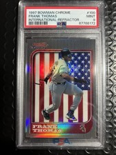 1997 Bowman Chrome - Frank Thomas #100 International Refractor PSA 9 picture