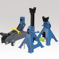 LARBANKE 2 Ton Floor Jack & 3 Ton Jack Stands Combo, Low Profile picture