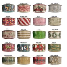 Member's Mark Premium Wired Edge Holiday Ribbon, 2.5