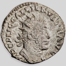 Gallienus 253-254 Billon Antoninianus Virtus Avgg Roman Empire Ancient Coin 18J picture